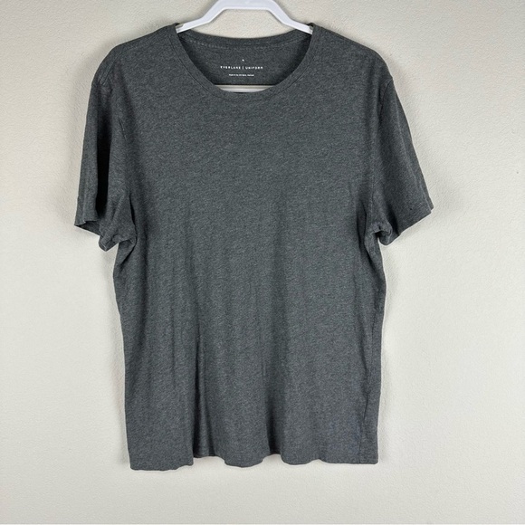 Everlane Uniform Gray Crew Neck Short Sleeve Shirt Size XL - Picture 1 of 4
